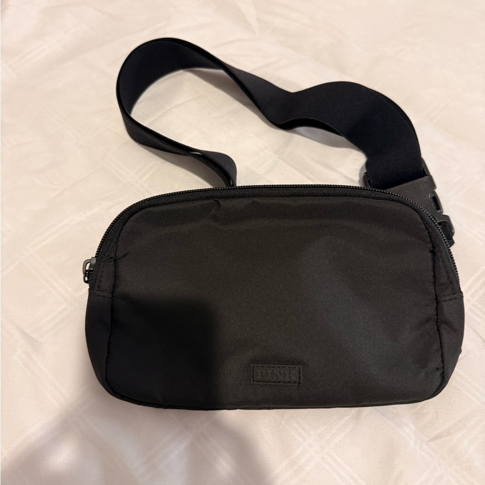 PINK Victoria's Secret Black Fanny Pack